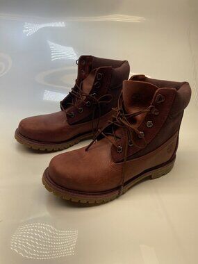 Timberland 6" Premium D Ring Boot Burgundy Women's Sz 10
